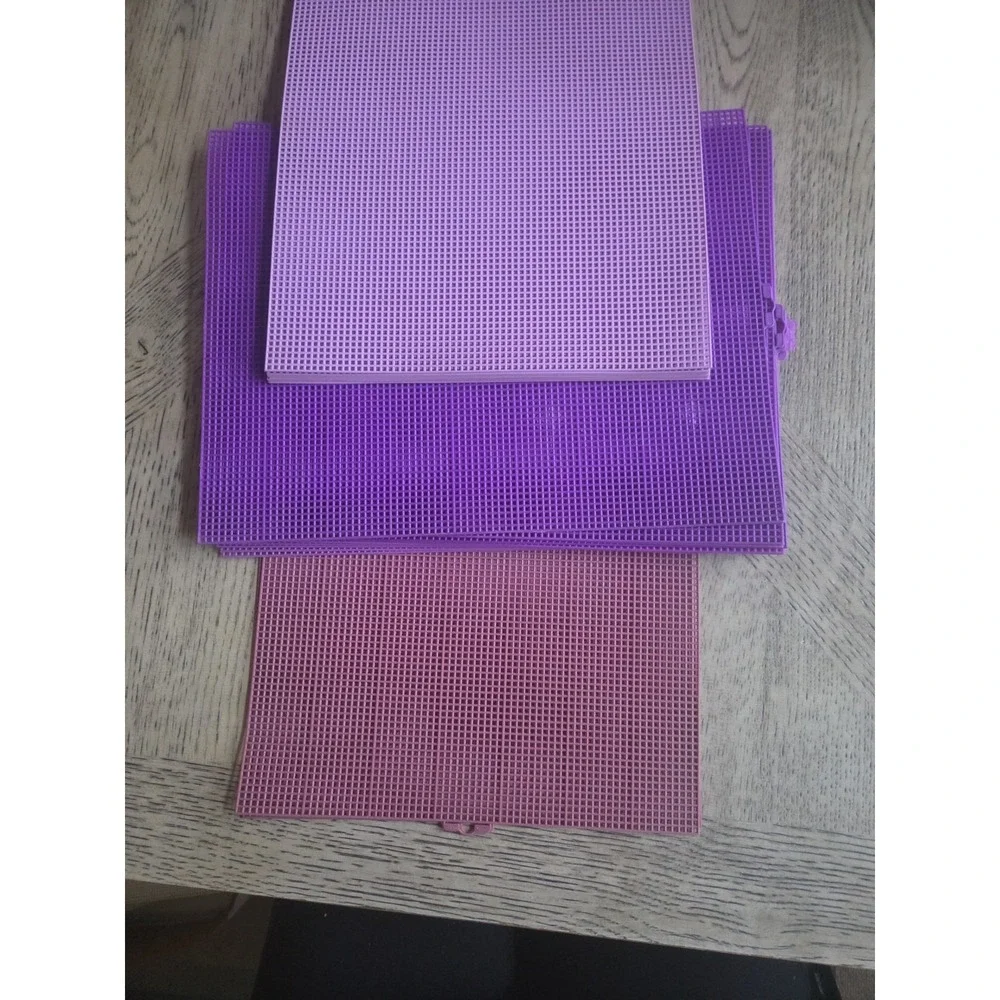 100 PLASTIC CANVAS MESH SHEETS LOT Darice 13.5